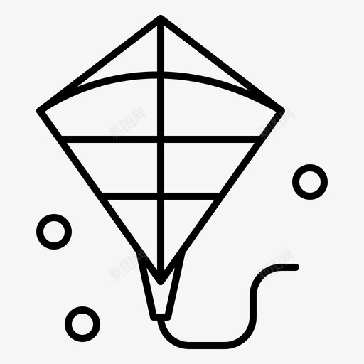 风筝节日飞行图标svg_新图网 https://ixintu.com 网页界面2月收集v4 节日 风筝 飞行