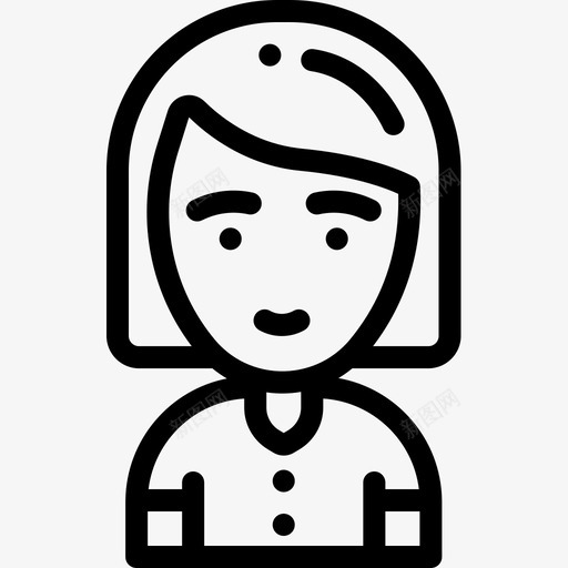 女孩牙医20岁直系图标svg_新图网 https://ixintu.com 20岁 女孩 牙医 直系