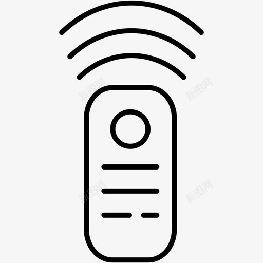 遥控器按钮控制图标svg_新图网 https://ixintu.com 信号 按钮 控制 无线 遥控器