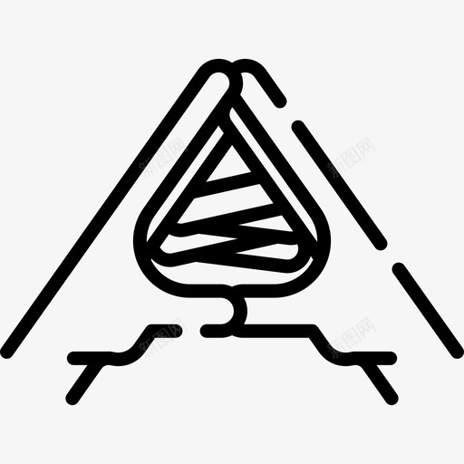 摩陀罗瑜伽和正念2线性图标svg_新图网 https://ixintu.com 正念 瑜伽 线性 陀罗