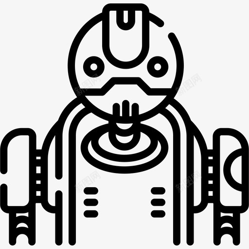 Android未来世界2线性图标svg_新图网 https://ixintu.com Android 未来世界 线性