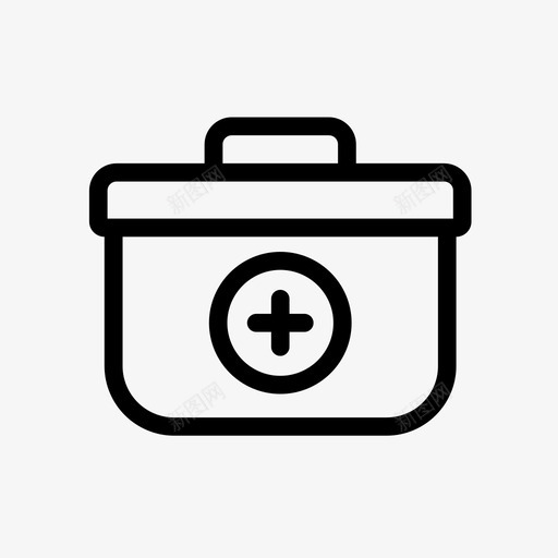 药箱急救箱医疗保健图标svg_新图网 https://ixintu.com 医疗 医疗保健 家用电器 急救箱 药箱 边式