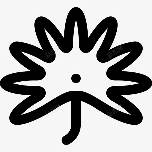 扇棕榈叶自然图标svg_新图网 https://ixintu.com 棕榈 植物 热带 自然