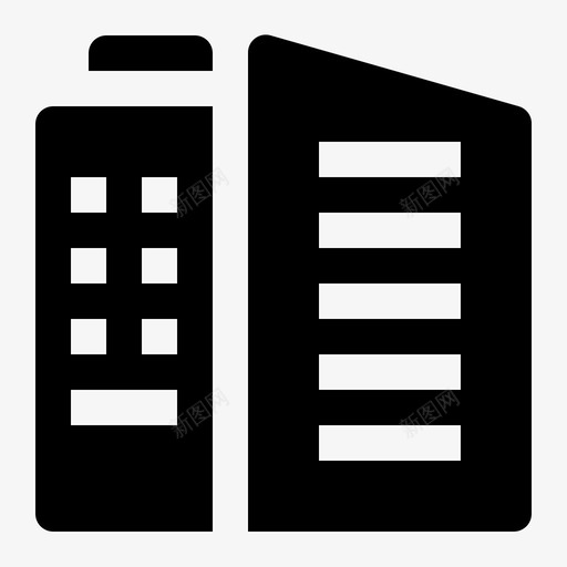 办公楼城商务办公图标svg_新图网 https://ixintu.com 办公 办公楼城 商务 商务收藏6字形
