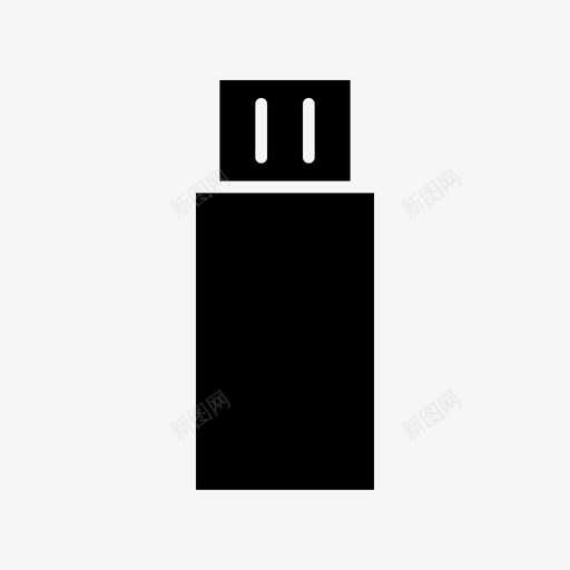 U盘内存教育字形图标svg_新图网 https://ixintu.com U盘 内存 教育字形