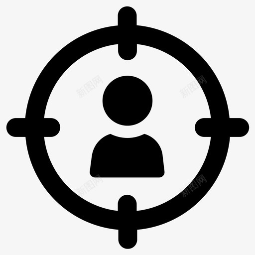 招聘客户就业图标svg_新图网 https://ixintu.com 客户 就业 工作 招聘 目标