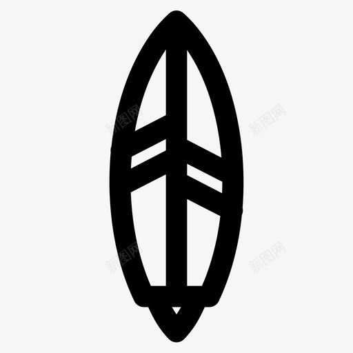 冲浪板沙滩夏日大胆图标svg_新图网 https://ixintu.com 冲浪板 夏日 大胆 沙滩