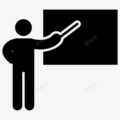 教学教室教育图标svg_新图网 https://ixintu.com 教学 教室 教育 讲座 象形图2