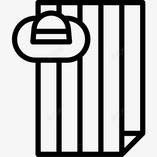 毛巾夏46直纹图标svg_新图网 https://ixintu.com 毛巾 直纹