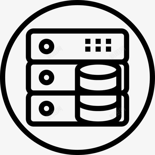 数据库界面按钮7线性图标svg_新图网 https://ixintu.com 按钮 数据库 界面 线性