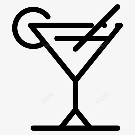 鸡尾酒果汁柠檬图标svg_新图网 https://ixintu.com 2月 v4 web 果汁 柠檬 界面 系列 鸡尾酒
