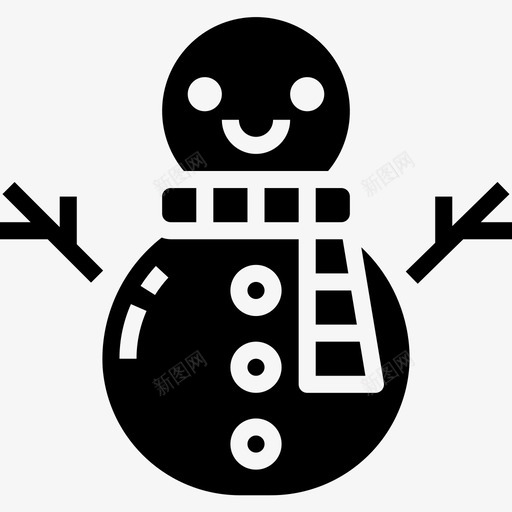 雪人圣诞189加油图标svg_新图网 https://ixintu.com 加油 圣诞 雪人