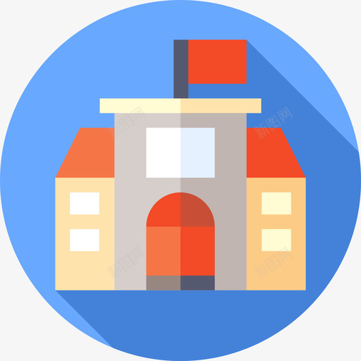 学校城市元素40公寓图标svg_新图网 https://ixintu.com 元素 公寓 城市 学校