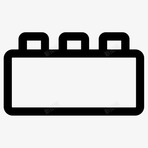 乐高积木砖块图标svg_新图网 https://ixintu.com 乐高 建筑 玩具 砖块 积木