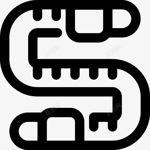 蠕虫病毒动物细菌图标svg_新图网 https://ixintu.com 动物 电脑病毒 病毒 细菌 蛆虫 蠕虫