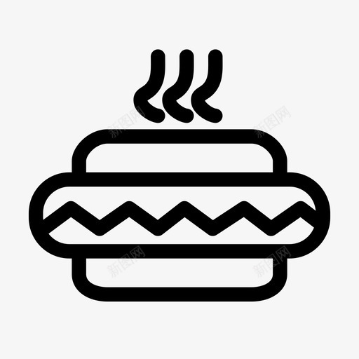 垃圾食品快餐热狗图标svg_新图网 https://ixintu.com 垃圾食品 快餐 热狗