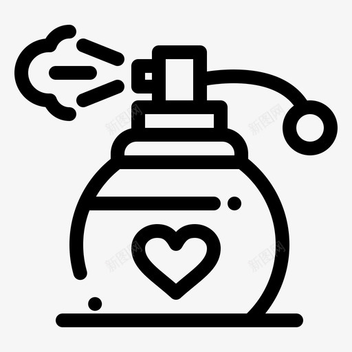 香水礼物爱情图标svg_新图网 https://ixintu.com 2月 v4 爱情 界面 礼物 系列 网络 香水