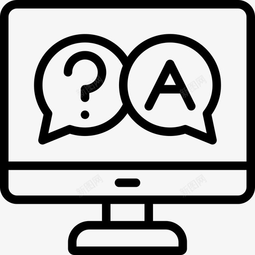 聊天视频博客直截了当图标svg_新图网 https://ixintu.com 博客 直截了当 聊天 视频