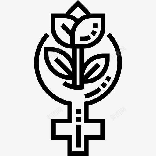 女权主义女权主义8直系图标svg_新图网 https://ixintu.com 女权主义 直系