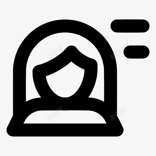 女性信息个人用户图标svg_新图网 https://ixintu.com 24px 个人 信息 女性 版本 用户 简历
