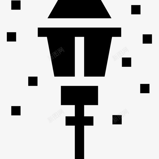 街灯圣诞城9充满图标svg_新图网 https://ixintu.com 充满 圣诞城9 街灯