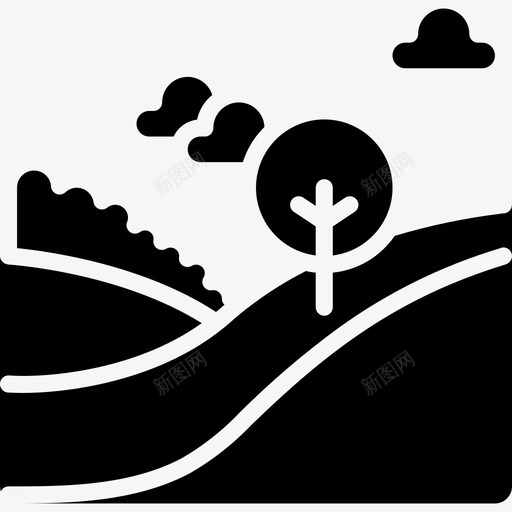 景观自然52填充图标svg_新图网 https://ixintu.com 填充 景观 自然