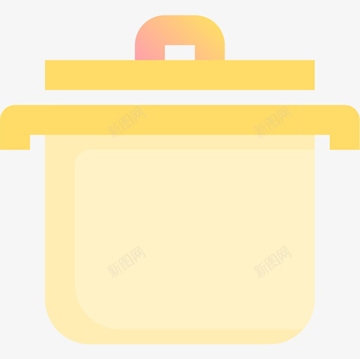锅烹饪55黄色图标svg_新图网 https://ixintu.com 烹饪 黄色