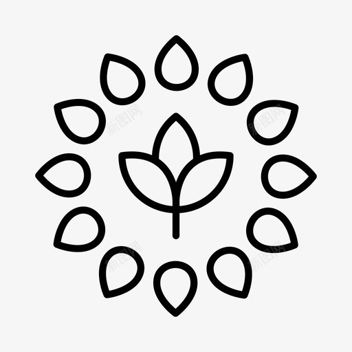 可持续发展绿色能源图标svg_新图网 https://ixintu.com 可持续发展 绿色能源
