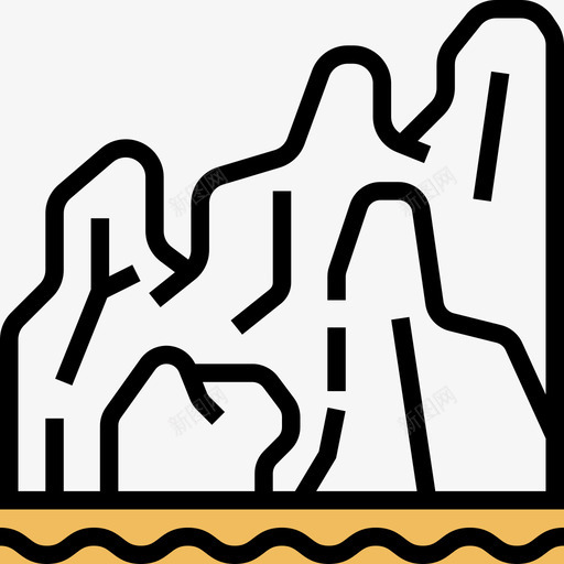 墨西哥海滩10号黄影图标svg_新图网 https://ixintu.com 10号 墨西哥 海滩 黄影