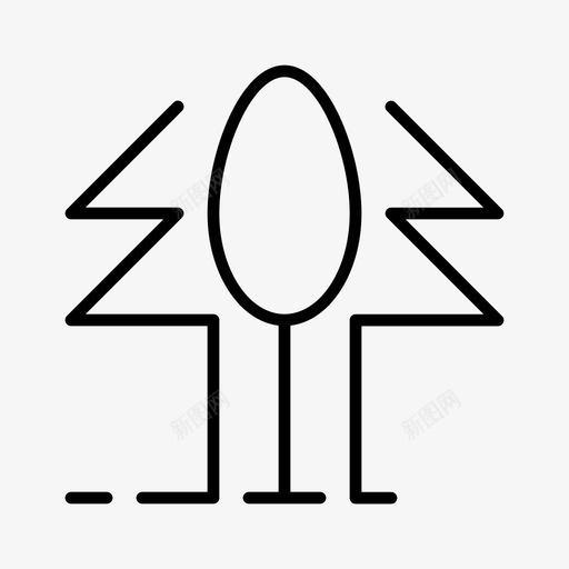 树木森林丛林图标svg_新图网 https://ixintu.com 丛林 室外 木材 树木 森林 轮廓