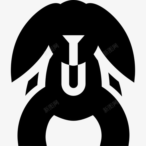 兔子儿童玩具8填充图标svg_新图网 https://ixintu.com 儿童玩具 兔子 填充