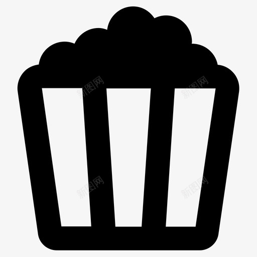 爆米花电影院垃圾食品图标svg_新图网 https://ixintu.com 垃圾食品 爆米花 电影 电影院 零食