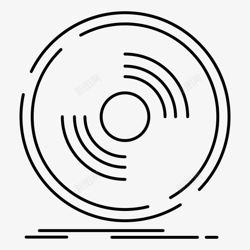 光碟dj留声机图标svg_新图网 https://ixintu.com dj web界面febcollectionv4 乙烯基 光碟 唱片 留声机