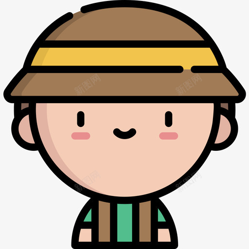 考古学家工作和职业线性颜色图标svg_新图网 https://ixintu.com 工作 线性 考古学家 职业 颜色