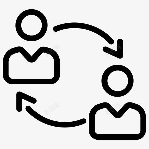 用户转移账户变更员工转移图标svg_新图网 https://ixintu.com 变更 员工 图标 政治路线 替换 用户 知识 账户 转移