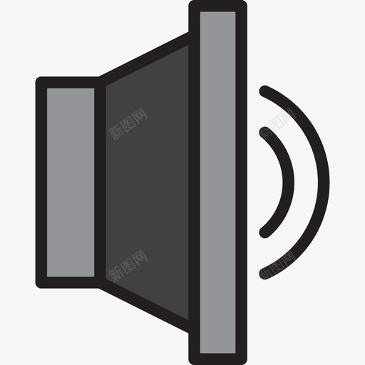 扬声器音乐60线性颜色图标svg_新图网 https://ixintu.com 扬声器 线性颜色 音乐60