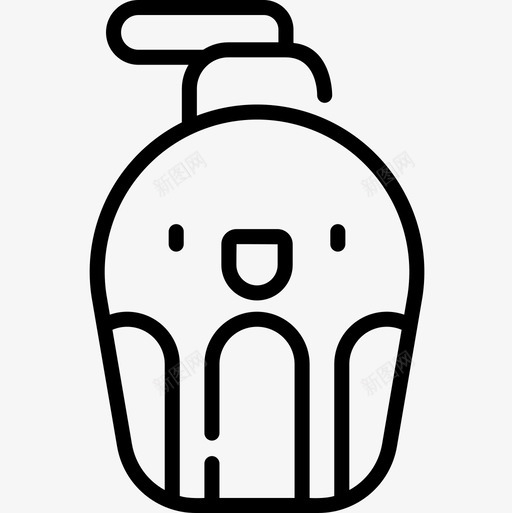 洗手液spa22线性图标svg_新图网 https://ixintu.com spa 洗手 线性
