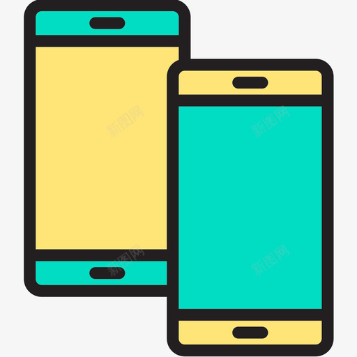 移动计算机网络和数据库2线性颜色图标svg_新图网 https://ixintu.com 数据库 移动 线性 计算机网络 颜色