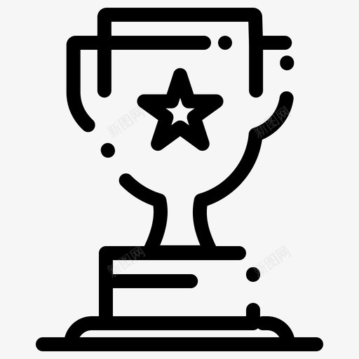 奖项业务杯赛图标svg_新图网 https://ixintu.com bold 业务 产品管理 全球 奖项 市场营销 杯赛 虚线