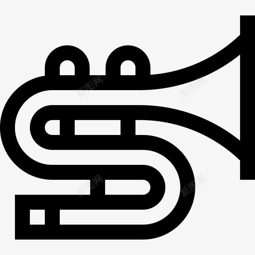 长号游行2直线图标svg_新图网 https://ixintu.com 游行2 直线 长号