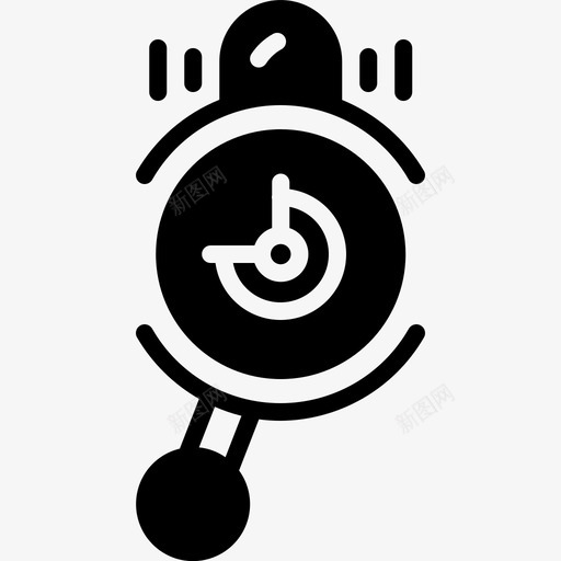 闹钟提醒起床图标svg_新图网 https://ixintu.com 提醒 看着 起床 闹钟
