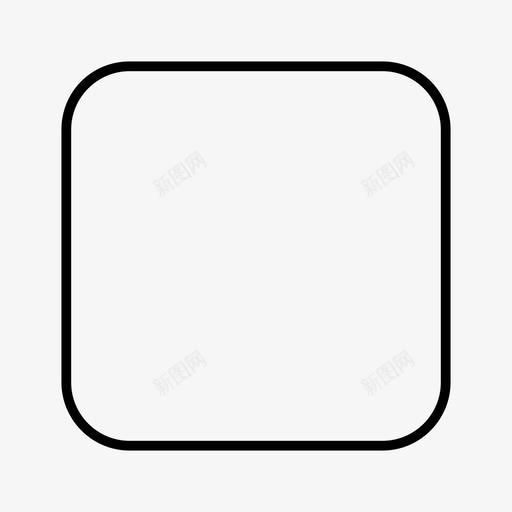 圆角矩形 - 字号40像素 - 描边1像svg_新图网 https://ixintu.com 圆角矩形 - 字号40像素 - 描边1像