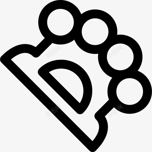 铜指关节忍者5直线型图标svg_新图网 https://ixintu.com 关节 忍者 直线 线型 铜指