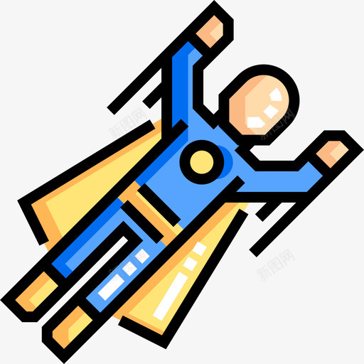 苍蝇超级英雄2线性颜色图标svg_新图网 https://ixintu.com 线性颜色 苍蝇 超级英雄2