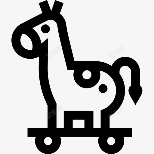 长颈鹿儿童玩具7直线型图标svg_新图网 https://ixintu.com 儿童玩具 直线 线型 长颈鹿