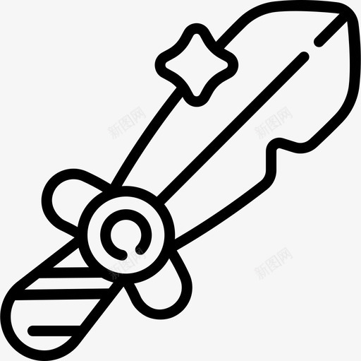 剑视频游戏界面线性图标svg_新图网 https://ixintu.com 游戏 界面 线性 视频