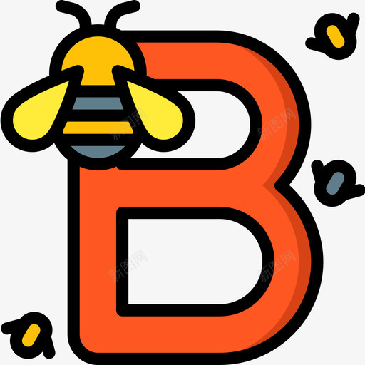 字母B语音5线颜色图标svg_新图网 https://ixintu.com 字母B 线颜色 语音5