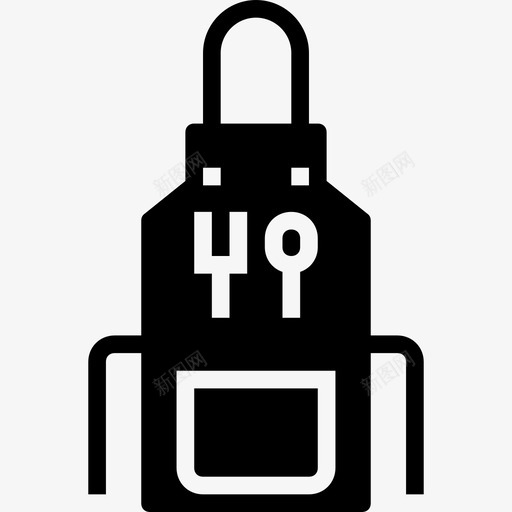 围裙厨房和炊具2实心图标svg_新图网 https://ixintu.com 厨房 围裙 实心 炊具