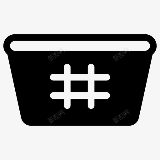 洗衣篮用具脏的图标svg_新图网 https://ixintu.com 洗衣 用具 脏的