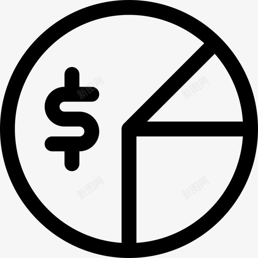 饼图经济29线性图标svg_新图网 https://ixintu.com 线性 经济 饼图